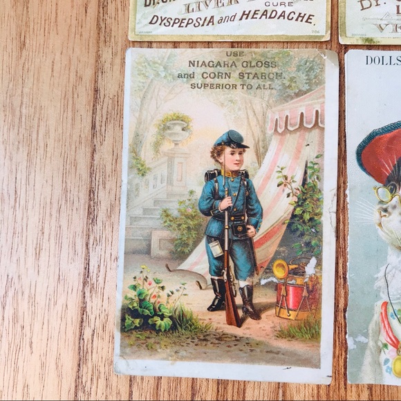 Set of 4 Victorian Trade Cards - Picture 5 of 6